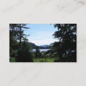アラスカの風景 美しいアラスカの写真 名刺 (裏面)