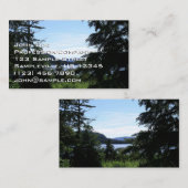 アラスカの風景 美しいアラスカの写真 名刺 (正面/裏面)