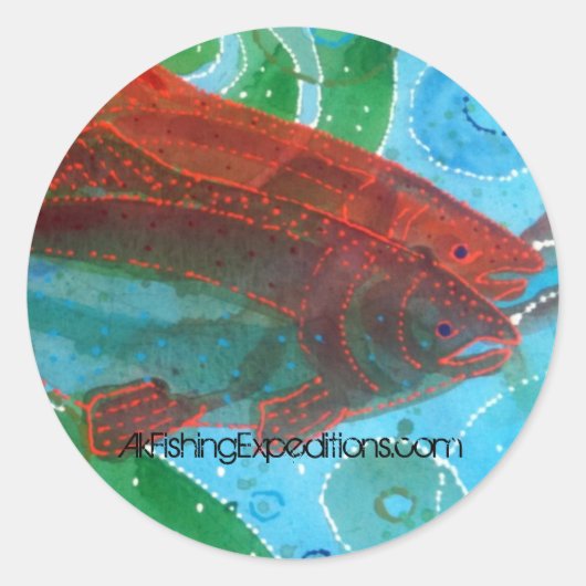 アラスカの魚のシール ラウンドシール (正面)