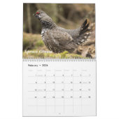 アラスカの鳥 カレンダー (2月 2026)