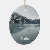 アラスカのHubbard Glacier Inside Passage Souvenir セラミックオーナメント (右)