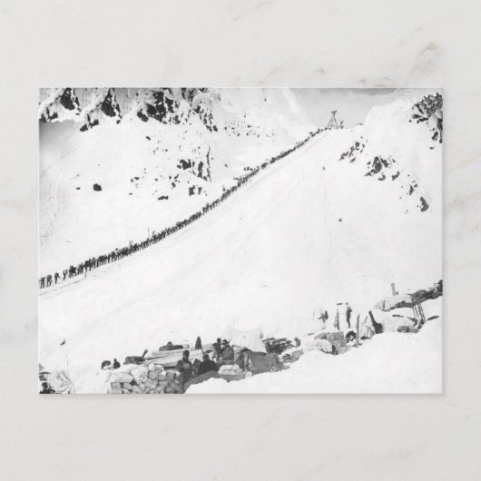 アラスカのKlondikers ポストカード (正面)