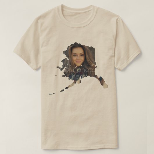 アラスカのTシャツの写真州 Tシャツ (デザイン正面)