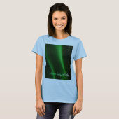 アラスカのTシャツのAwsomeのオーロラライト Tシャツ (正面フル)