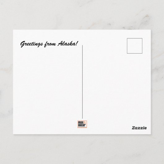 アラスカはがき ポストカード (裏面)