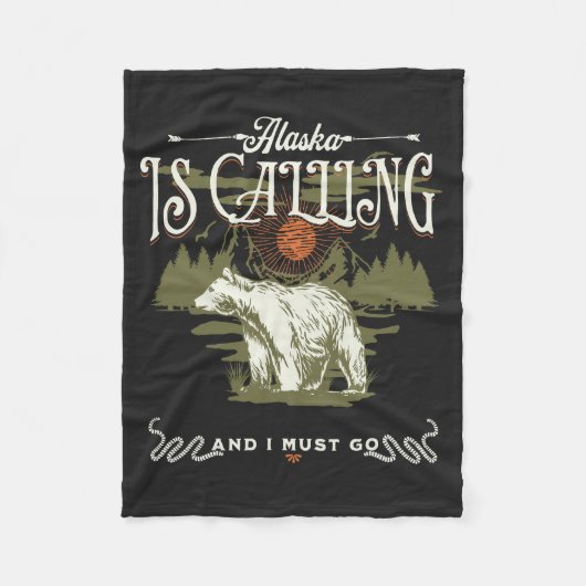アラスカは呼び出し中で、私はフリースブランケットに行かなければならない。 フリースブランケット (正面)