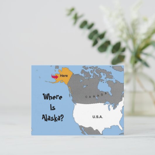 アラスカは？ ポストカード (スタンド正面)