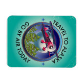 アラスカへの旅行 マグネット (横)