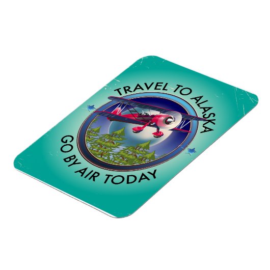 アラスカへの旅行 マグネット (左側)