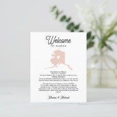 アラスカへようこそ |文字と旅程の任意の色 (スタンド正面)