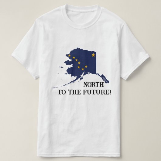 アラスカへ北上する日 Tシャツ (デザイン正面)