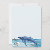 アラスカをテーマにしたホリデーカード 招待状 (裏面)