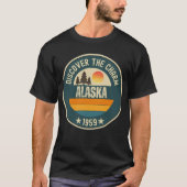 アラスカを探索 - すべての愛好家のためのデザイン Tシャツ (正面)