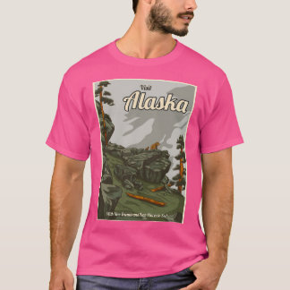 アラスカを訪れる Tシャツ