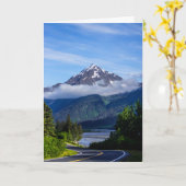 アラスカを通る道 カード (黄色い花)