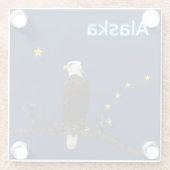 アラスカイーグル州旗 ガラスコースター (裏面)