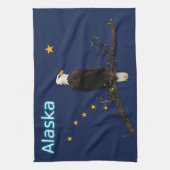アラスカイーグル州旗 キッチンタオル (縦)