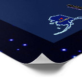 アラスカイーグル州旗 ポスター (角)