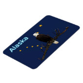 アラスカイーグル州旗 マグネット (左側)