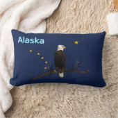 アラスカイーグル州旗 ランバークッション (ブランケット)