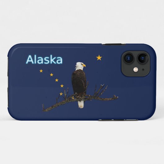 アラスカイーグル州旗 Case-Mate iPhoneケース (裏面(横))