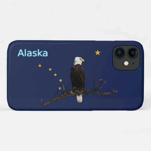 アラスカイーグル州旗 Case-Mate iPhoneケース (裏面(横))