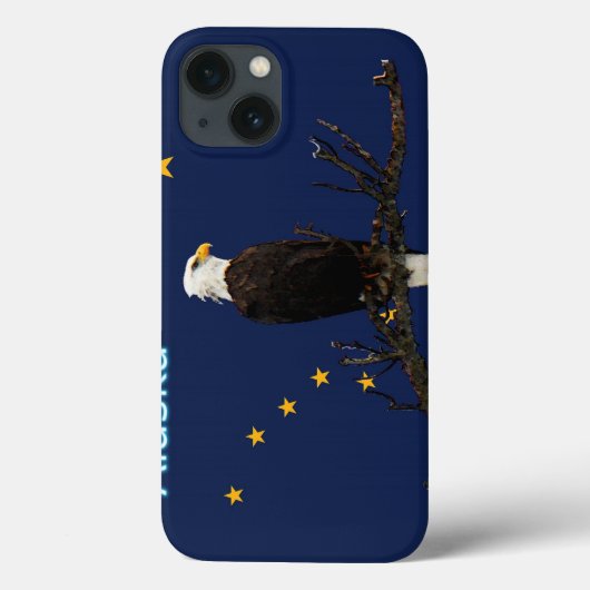 アラスカイーグル州旗 Case-Mate iPhoneケース (裏面)