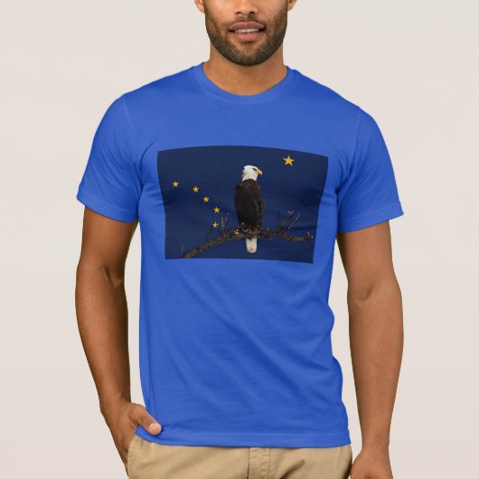 アラスカイーグル州旗 Tシャツ (正面)