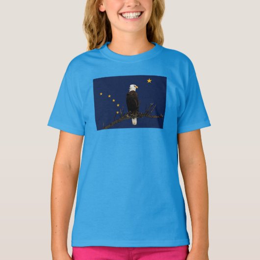 アラスカイーグル州旗 Tシャツ (正面)