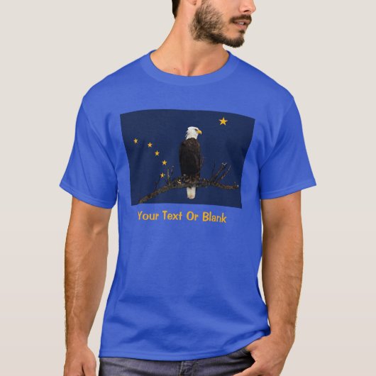 アラスカイーグル州旗 Tシャツ (正面)