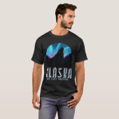 アラスカウルフザラストフロンティア自然 Tシャツ (正面フル)