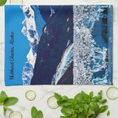 アラスカキッチンタオルのラゲ氷河 キッチンタオル (折り畳み)