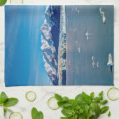 アラスカキッチンタオルのラゲ氷河 キッチンタオル (折り畳み)