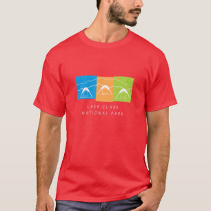 アラスカキャンピングハイキング魚釣りUSA自然恋人ソウ Tシャツ