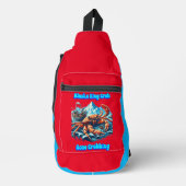 アラスカキングカニ古いクラビーバスタード スリングバッグ (正面)