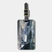 アラスカクルージング船オン海 ラゲッジタグ (正面縦)