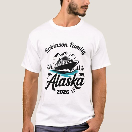 アラスカクルーズの名入れ Tシャツ (正面)