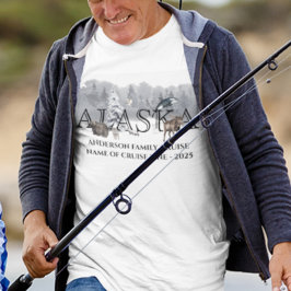 アラスカクルーズクルージングカスタムベアームースファミリー Tシャツ