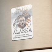 アラスカクルーズクルージングベアーウルフムース マグネット