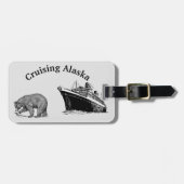 アラスカクルーズクルージング船ベア ラゲッジタグ (正面横)