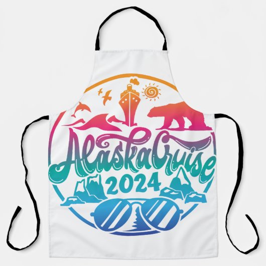 アラスカクルーズシップバケーションデザイン エプロン (正面)