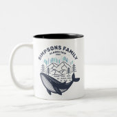 アラスカクルーズトリップカスタムファミリーマッチンググループ ツートーンマグカップ (左)