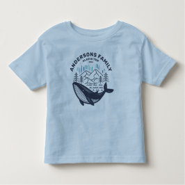 アラスカクルーズトリップカスタムファミリーマッチンググループ トドラーTシャツ
