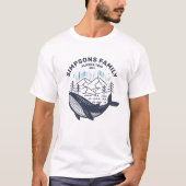 アラスカクルーズトリップカスタムファミリーマッチンググループ Tシャツ (正面)