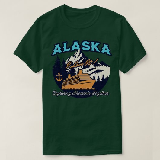 アラスカクルーズバケーションTシャツ Tシャツ (デザイン正面)