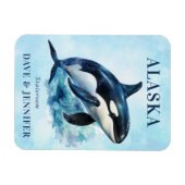 アラスカクルーズ船ステートルームマグネット マグネット (横)