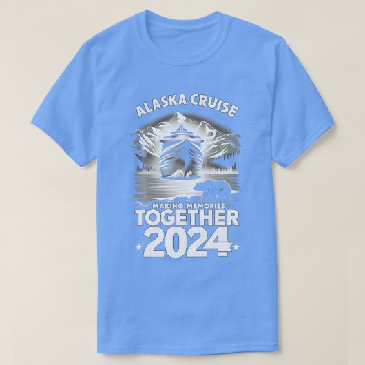 アラスカクルーズ2024マッチングファミリーフレンズTシャツ Tシャツ (デザイン正面)