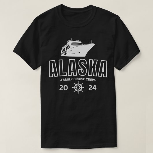 アラスカクルーズ2024 Tシャツ3 Tシャツ (デザイン正面)