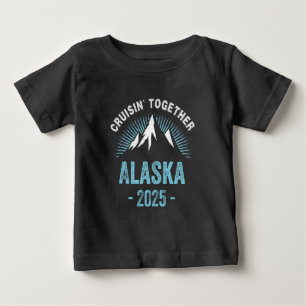 アラスカクルーズ2025ファミリーフレンズバケーショントラベル ベビーTシャツ