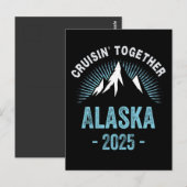 アラスカクルーズ2025ファミリーフレンズバケーショントラベル ポストカード (正面/裏面)